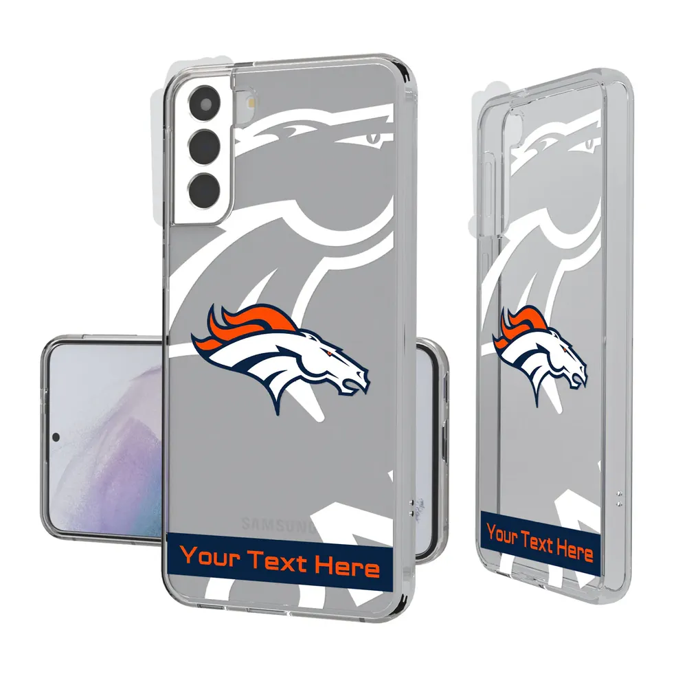 Lids Denver Broncos Personalized Tilt Design Galaxy Clear Case