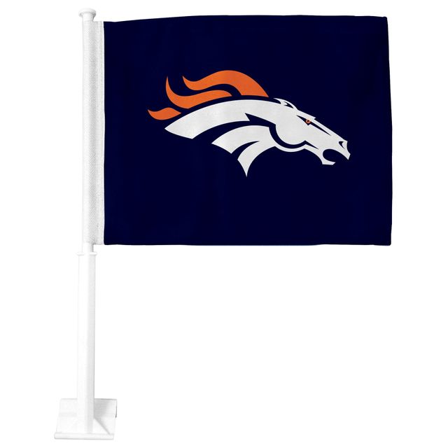 Drapeau de voiture double face Denver Broncos Premium