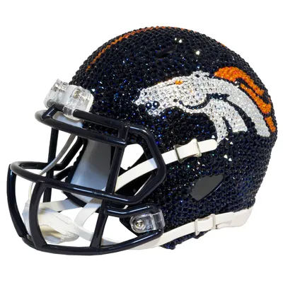 Denver Broncos Swarovski Crystal Mini Football Helmet