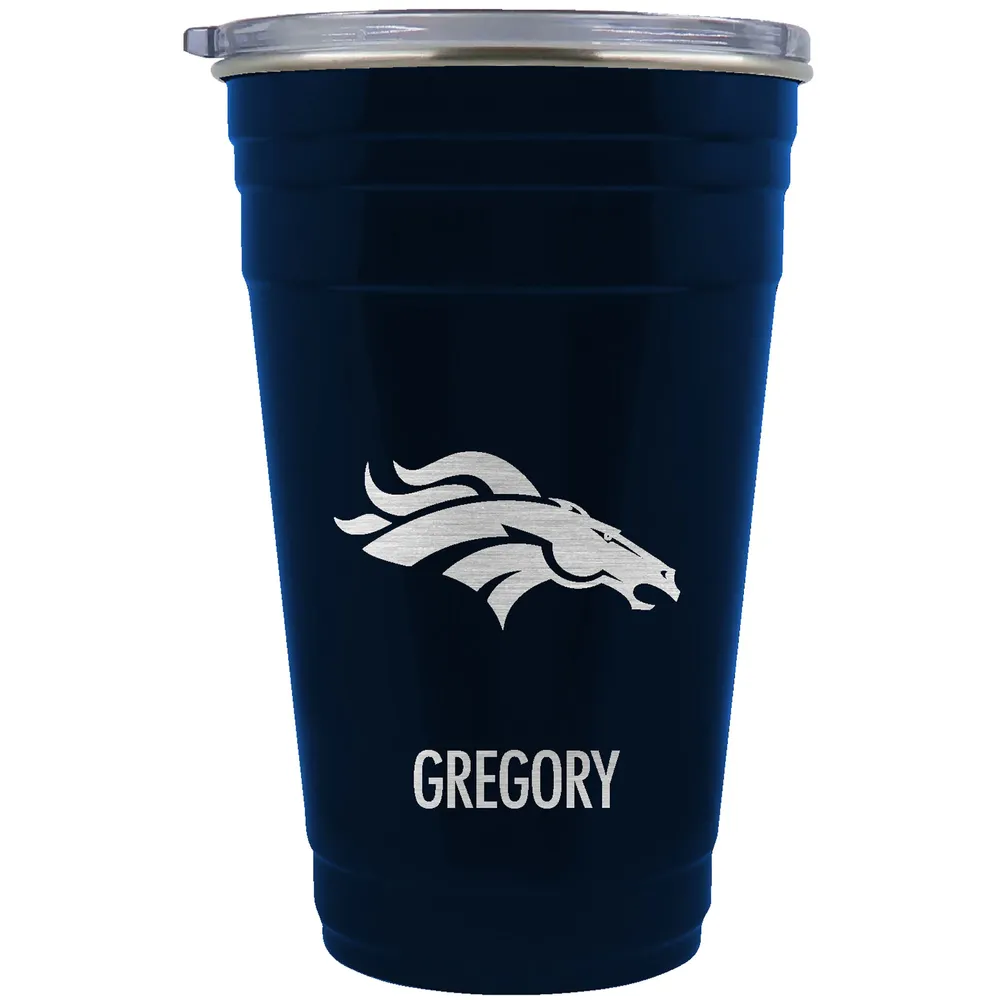 Denver Broncos Custom Name Tumbler - Show Your Broncos Pride with