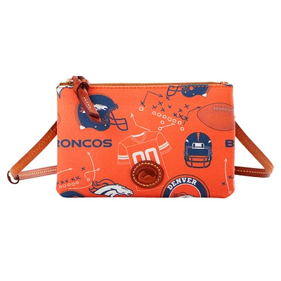 Sac à main à bandoulière avec fermeture éclair sur le dessus Dooney & Bourke Denver Broncos