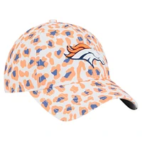 Girls Toddler New Era White Denver Broncos Active Leopard 9TWENTY Adjustable Hat