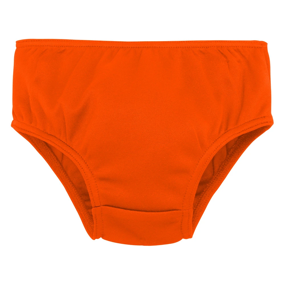 Ensemble deux pièces de pom-pom girl Spirit Cheer Orange des Broncos Denver pour tout-petit avec culotte bouffante