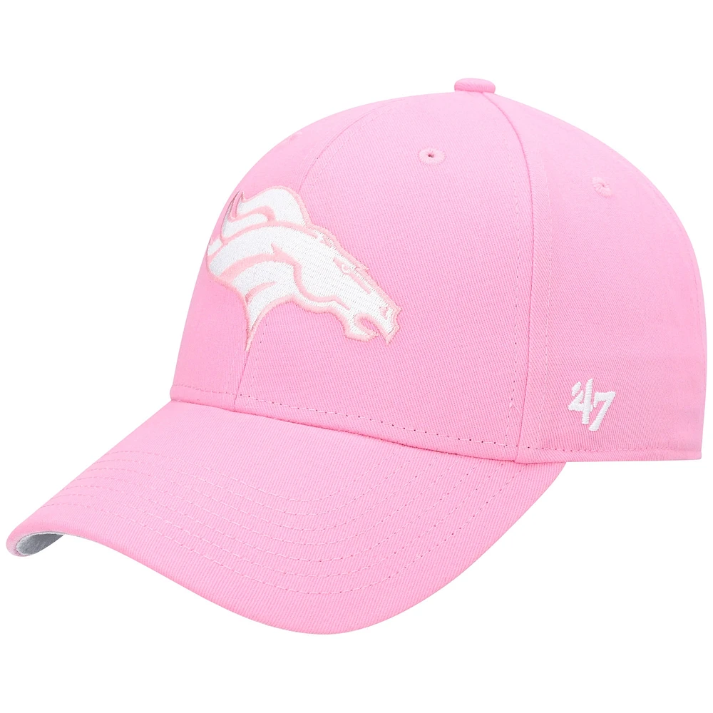 Casquette ajustable rose MVP Denver Broncos '47 pour fille