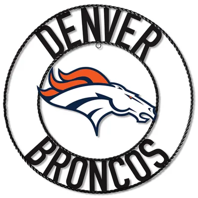 Denver Broncos Imperial 24'' Wrought Iron Wall Art