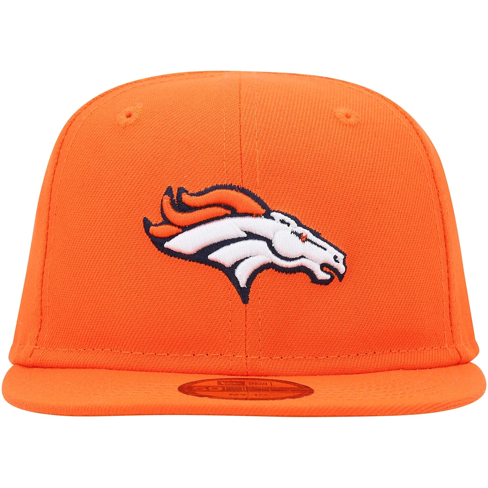 Casquette ajustée My 1st 59FIFTY des Denver Broncos de New Era orange pour bébé