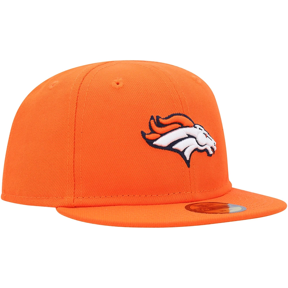 Casquette ajustée My 1st 59FIFTY des Denver Broncos de New Era orange pour bébé