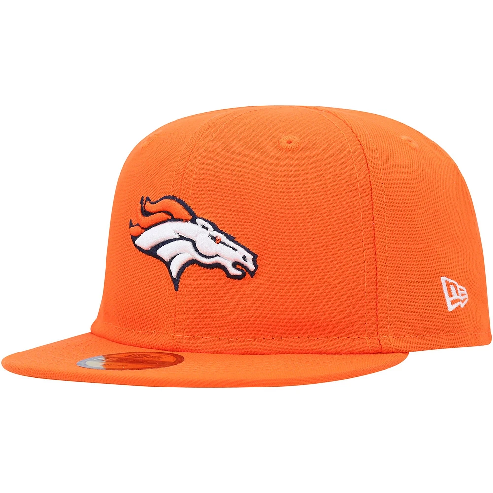 Casquette ajustée My 1st 59FIFTY des Denver Broncos de New Era orange pour bébé