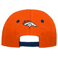 Casquette flexible My First Tail Sweep Slouch Flex des Denver Broncos pour bébé, orange/bleu marine