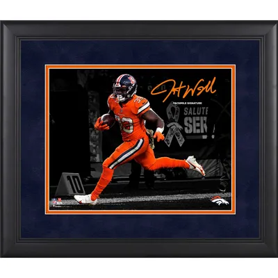 Lids Melvin Gordon Denver Broncos Fanatics Authentic Framed 11 x 14  Spotlight Photograph - Facsimile Signature