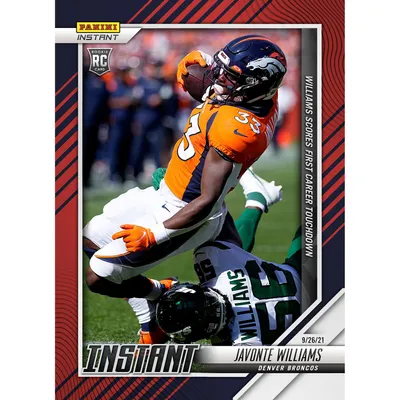 Javonte Williams Denver Broncos Fanatics Exclusive Parallel Panini Instant NFL Week 3 First Career Touchdown Single Rookie Trading Card - Limited Edition of 99