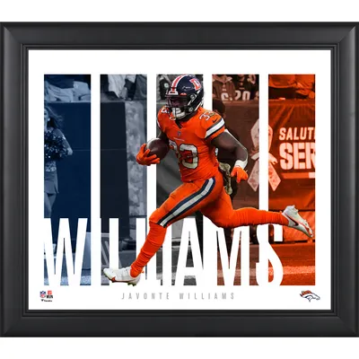 Javonte Williams Denver Broncos Fanatics Authentic Framed 15" x 17" Player Panel Collage