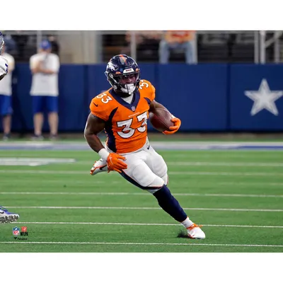 Javonte Williams Denver Broncos Fanatics Authentic Unsigned Running with Football Photograph