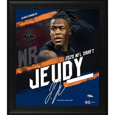 Jerry Jeudy Denver Broncos Unsigned Running with Football Photograph