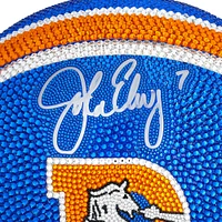 John Elway Denver Broncos Autographed Riddell 1975-96 Throwback VSR4 Authentic Helmet - Art by Rock On Sports