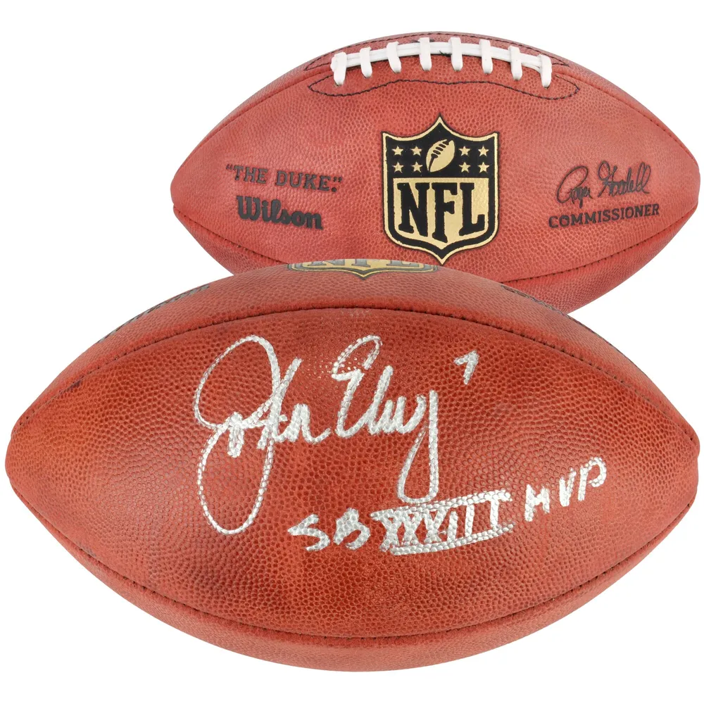 Larry Csonka Miami Dolphins Autographed Wilson Duke Pro Football with SB  VIII MVP Inscription