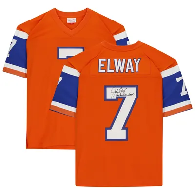 Lids John Elway Denver Broncos Fanatics Authentic Autographed Mitchell &  Ness Replica Jersey with 'HOF 04' Inscription - Orange