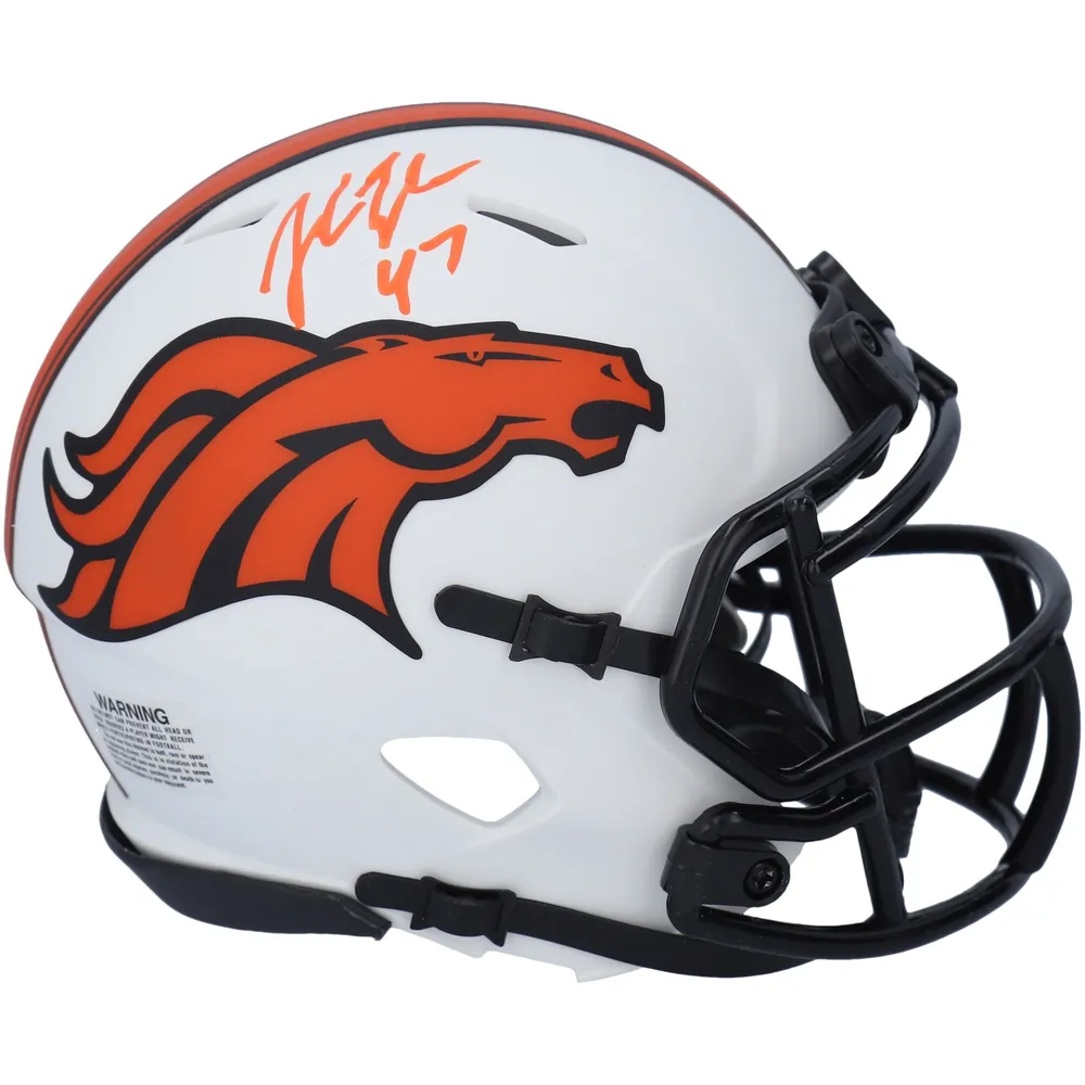 John Elway Autographed Denver Broncos Lunar Eclipse White Full