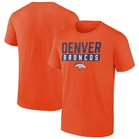 T-shirt Fanatics orange pour hommes des Broncos de Denver
