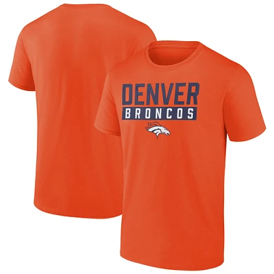T-shirt Fanatics orange pour hommes des Broncos de Denver