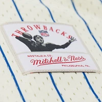Chemise boutonnée en maille à logo vintage Final Seconds de Denver Broncos crème Mitchell & Ness pour homme
