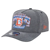 Men's New Era  Black Denver Broncos Throwback Washed A-Frame 9FIFTY Snapback Hat