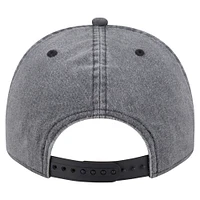 Men's New Era  Black Denver Broncos Throwback Washed A-Frame 9FIFTY Snapback Hat