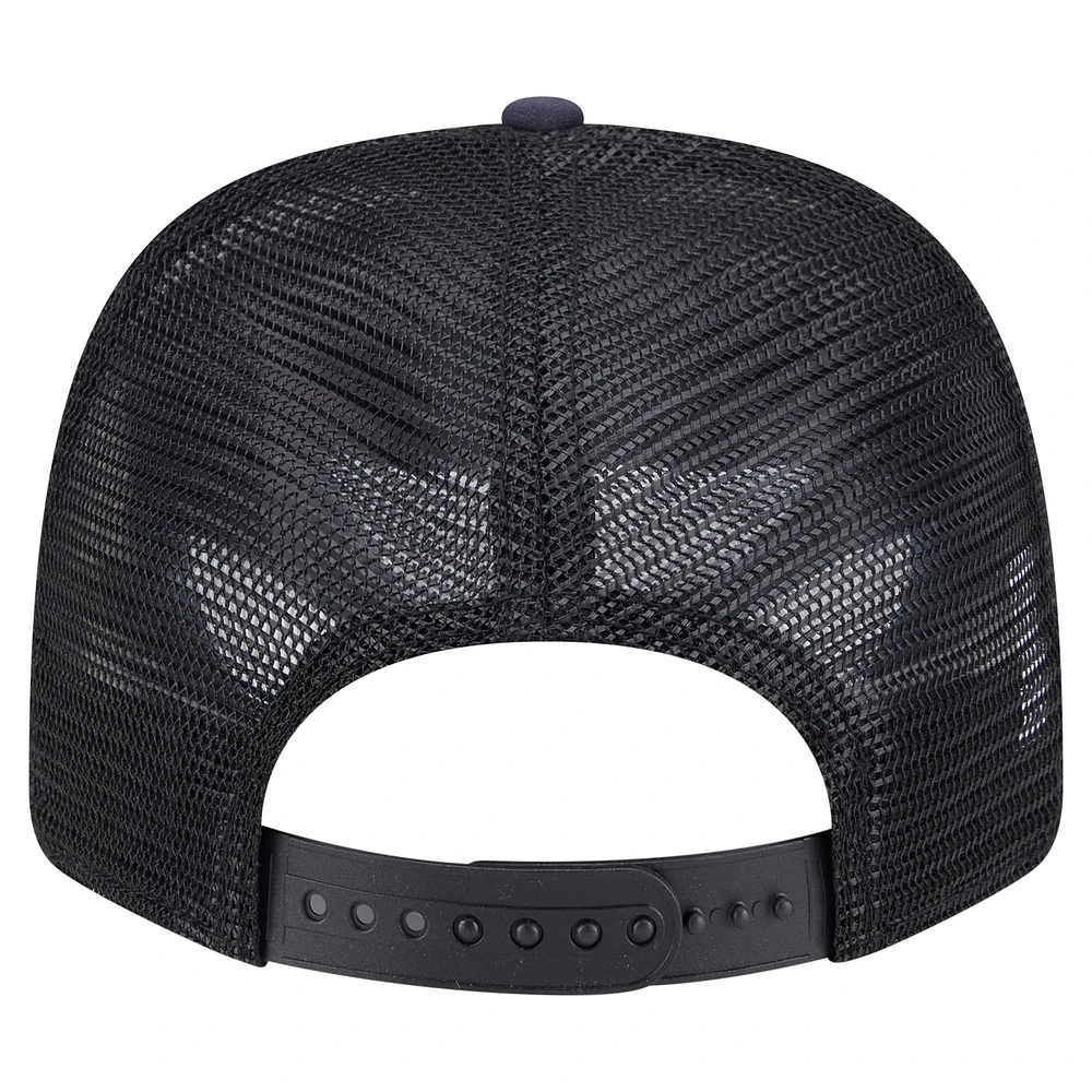 Men's New Era  Navy/Black Denver Broncos Adventure Drinks Pattern 9SEVENTY Stretch-Snap Hat