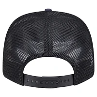 Men's New Era  Navy/Black Denver Broncos Adventure Drinks Pattern 9SEVENTY Stretch-Snap Hat