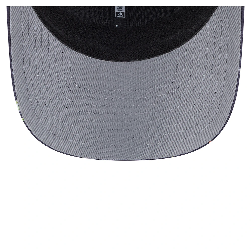 Men's New Era  Navy/Black Denver Broncos Adventure Drinks Pattern 9SEVENTY Stretch-Snap Hat