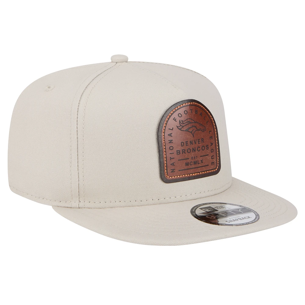 Men's New Era  Stone Denver Broncos Premier 9FIFTY Snapback Hat