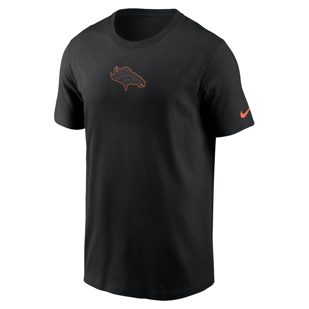 Men's Nike  Black Denver Broncos Logo Color Pop T-Shirt