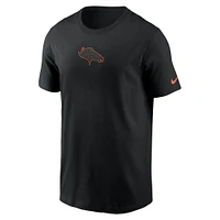 Men's Nike  Black Denver Broncos Logo Color Pop T-Shirt