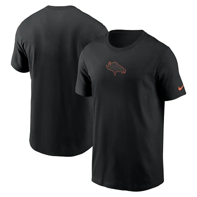 Men's Nike  Black Denver Broncos Logo Color Pop T-Shirt