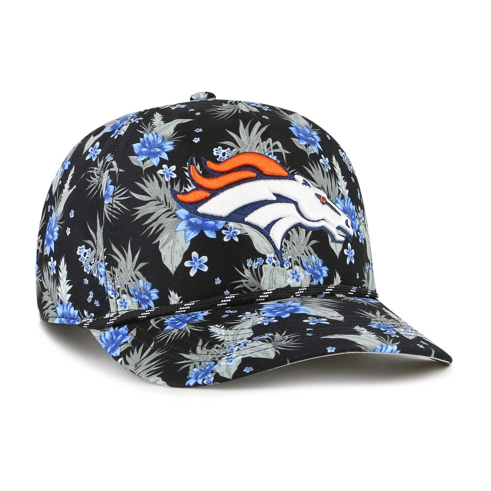 Men's '47  Black Denver Broncos Dark Tropic Hitch Adjustable Hat