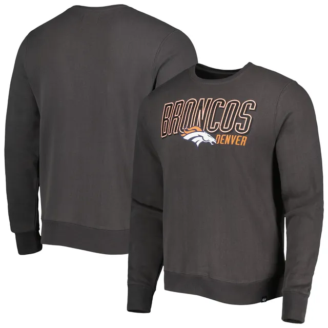 Denver Broncos '47 Bypass Tribeca Pullover Sweatshirt - Heather Navy