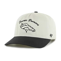 Casquette ajustable « 47 » crème/noire des Denver Broncos Safe Bet Stable Hitch pour homme