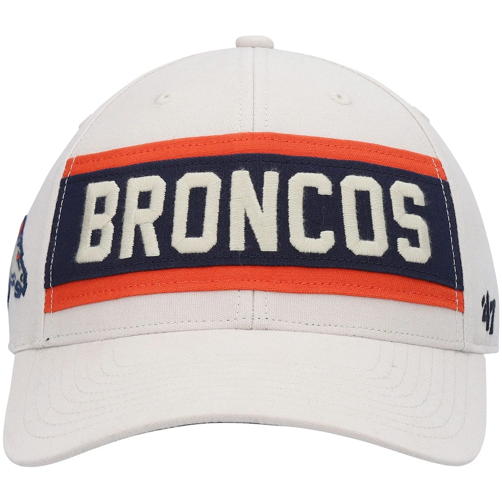 Casquette réglable MVP Denver Broncos '47 crème pour homme