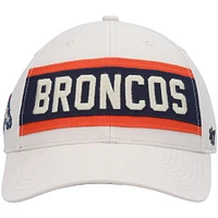 Men's '47 Cream Denver Broncos Crossroad MVP Adjustable Hat