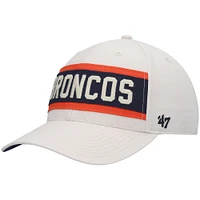 Men's '47 Cream Denver Broncos Crossroad MVP Adjustable Hat