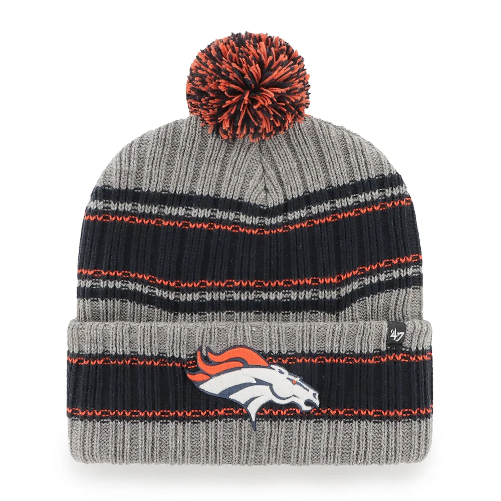 The Broncos NFL Beanie with Yarn Pom Pom