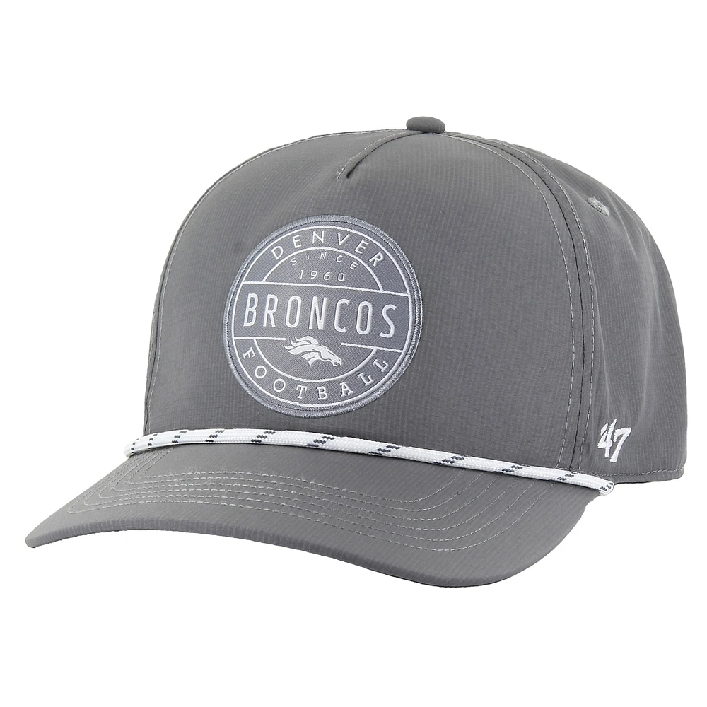 Men's '47  Gray Denver Broncos Suburbia Hitch Adjustable Hat