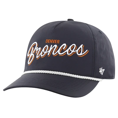Casquette réglable '47 bleu marine Denver Broncos Fairway Hitch brrr pour hommes