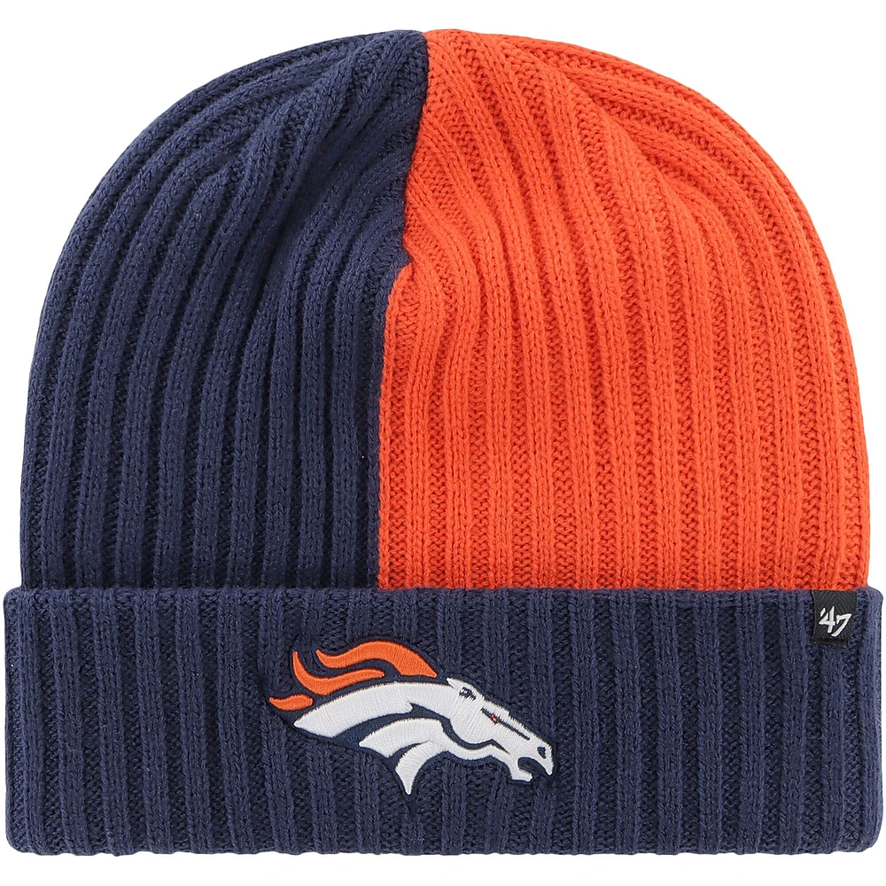 Men's '47 Navy Denver Broncos Fracture Cuffed Knit Hat