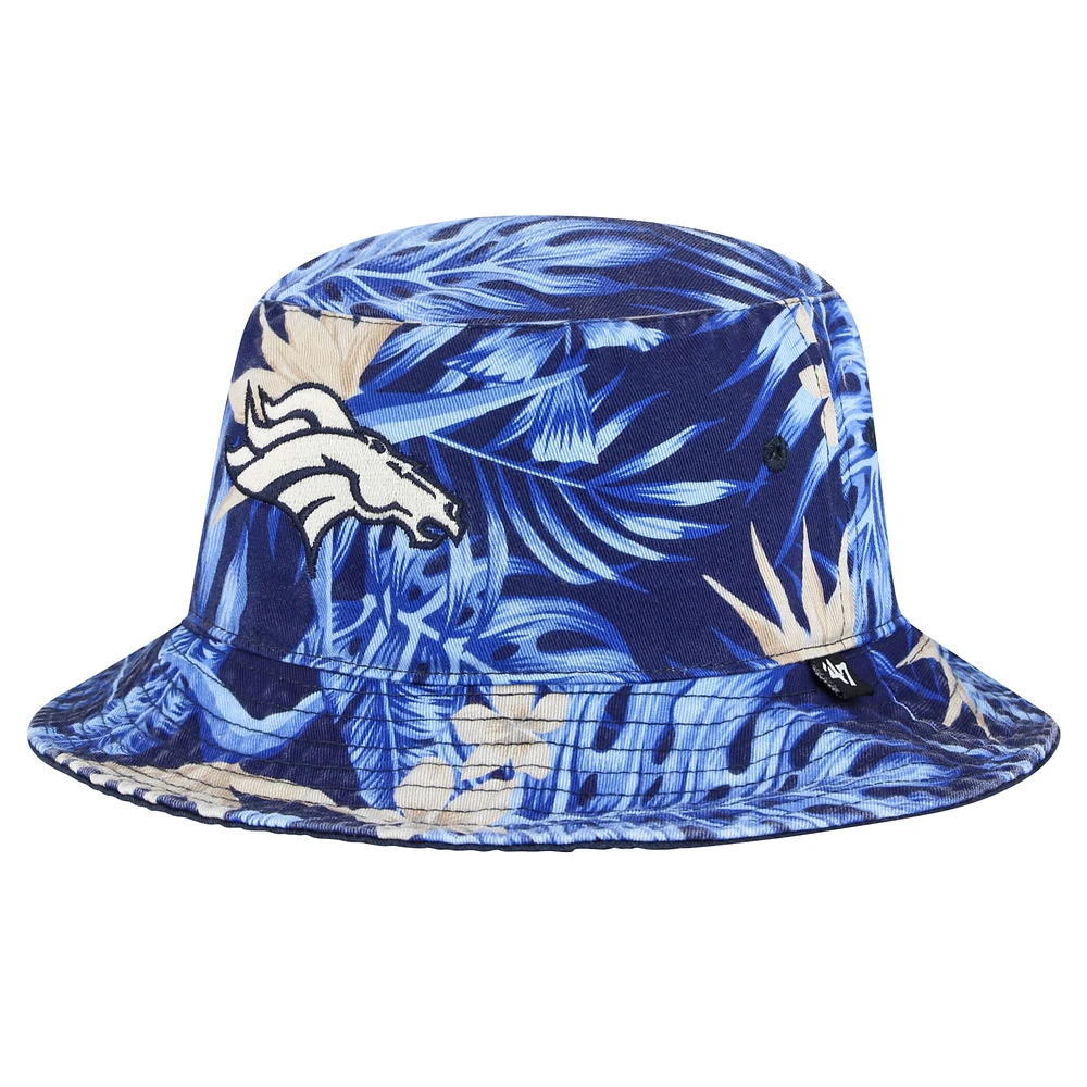 Men's '47 Navy Denver Broncos Tropicalia Bucket Hat