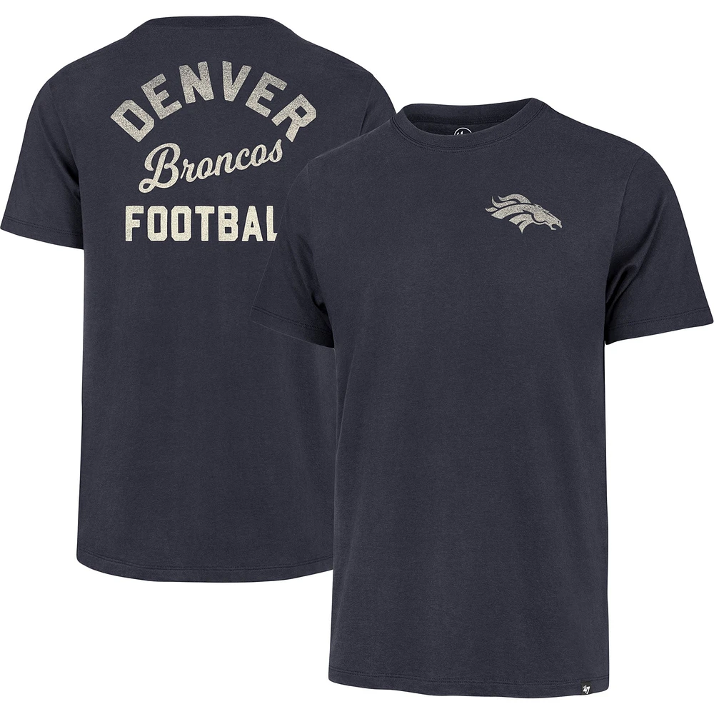 T-shirt Turn Back Franklin des Broncos de Denver '47 bleu marine pour homme