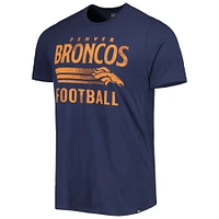 T-shirt '47 bleu marine Denver Broncos Wordmark Rider Franklin pour homme