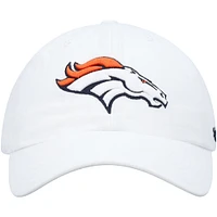 Casquette réglable Clean Up Denver Broncos '47 blanche pour homme