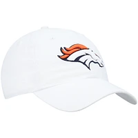 Casquette réglable Clean Up Denver Broncos '47 blanche pour homme