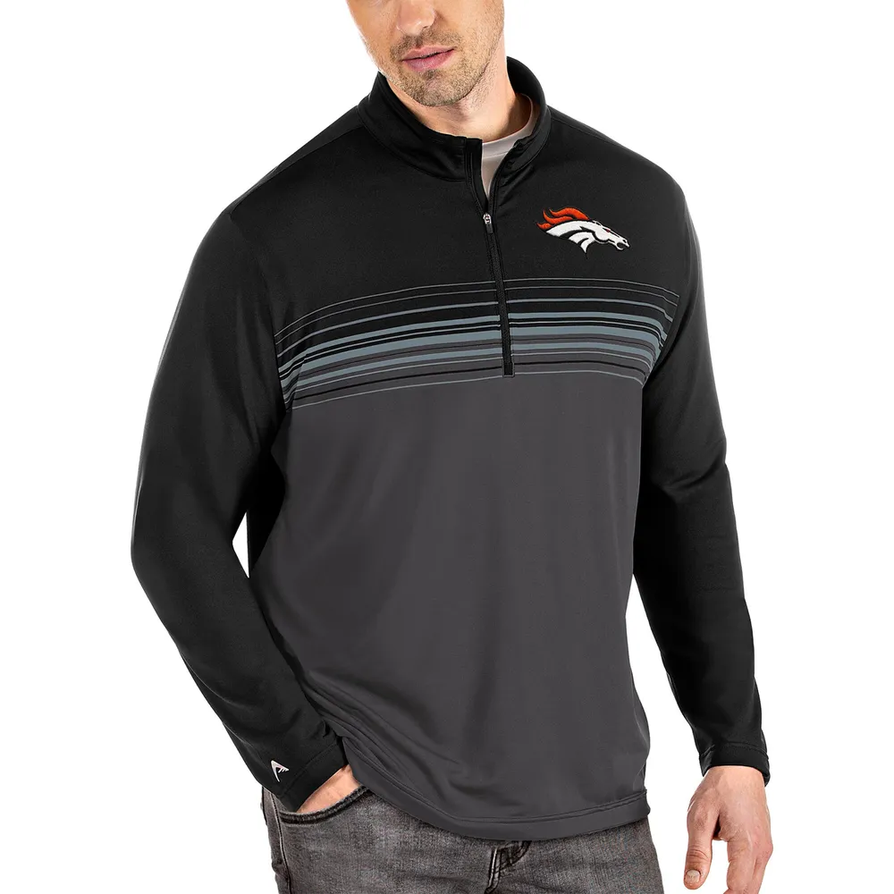 Lids Denver Broncos Antigua Big & Tall Pace Quarter-Zip Pullover Jacket